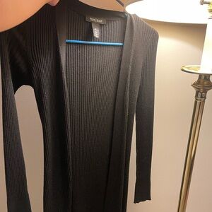 White House Black Market Black Ribbed Blazer